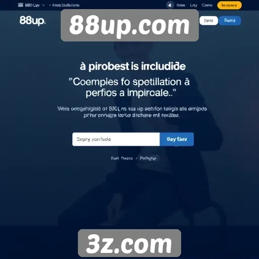 Acessibilidade e navegação no site 88up.com