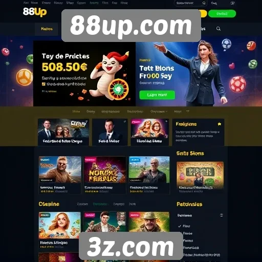 Explorando a interface do usuário do site 88up.com