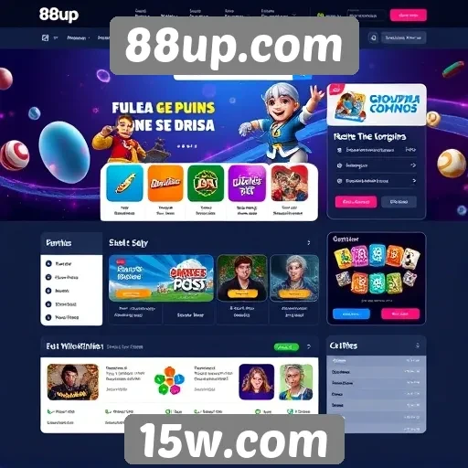 Interface e experiência do usuário no 88up.com